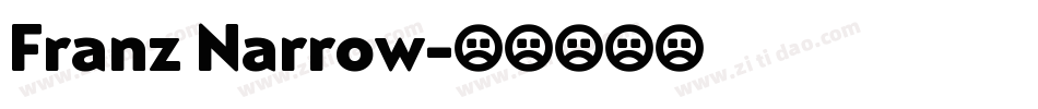 Franz Narrow字体转换